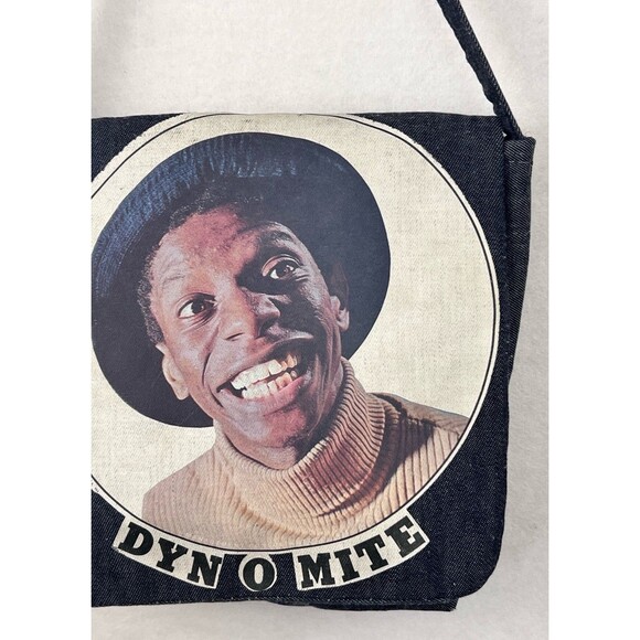 Vintage Jimmie Walker Dyn-o-mite Denim Purse Good Times TV Show CBS Memorabilia - Picture 3 of 11